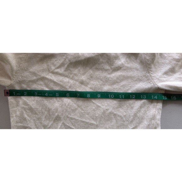 Talbots Petites Women’s 100% Cashmere Cream Sweater Quite Luxury Timeless Sz PS - Picture 7 of 8